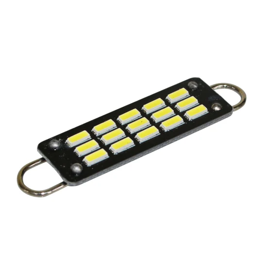 12V 44mm LED フェストゥーン T タイプ ループ付き 車内用